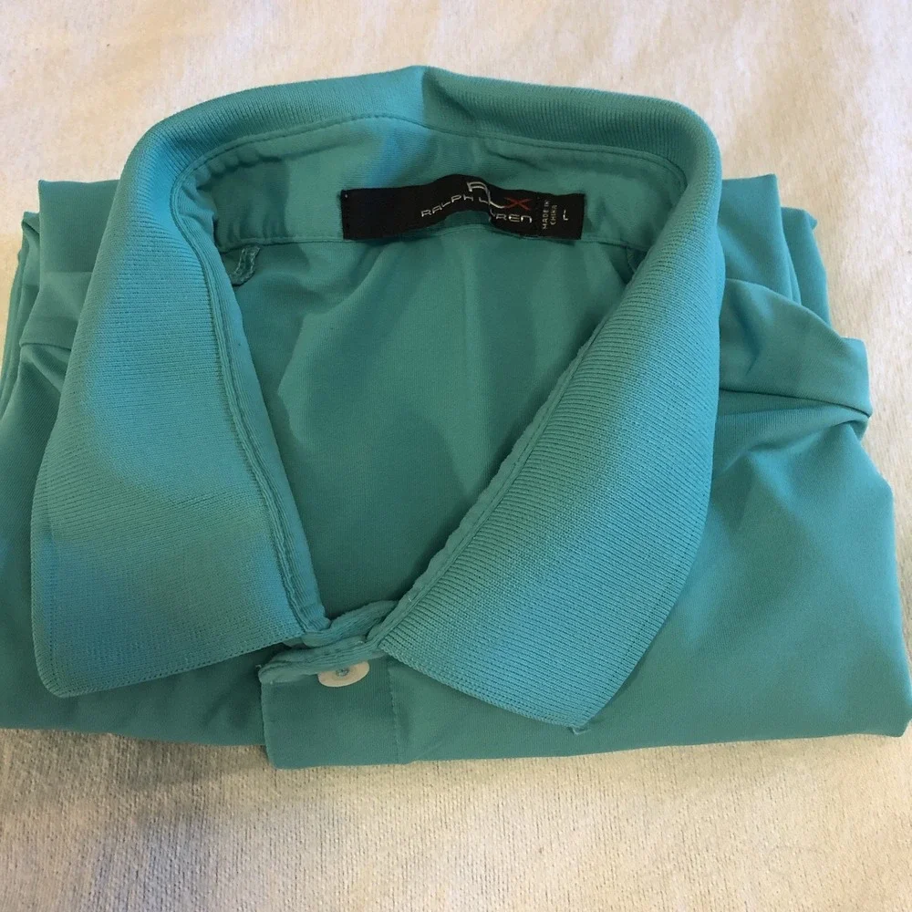 Polo RLX Ralph Lauren Polo 2017US Open Erin Hills Sz L Short Sleeve Green Golf